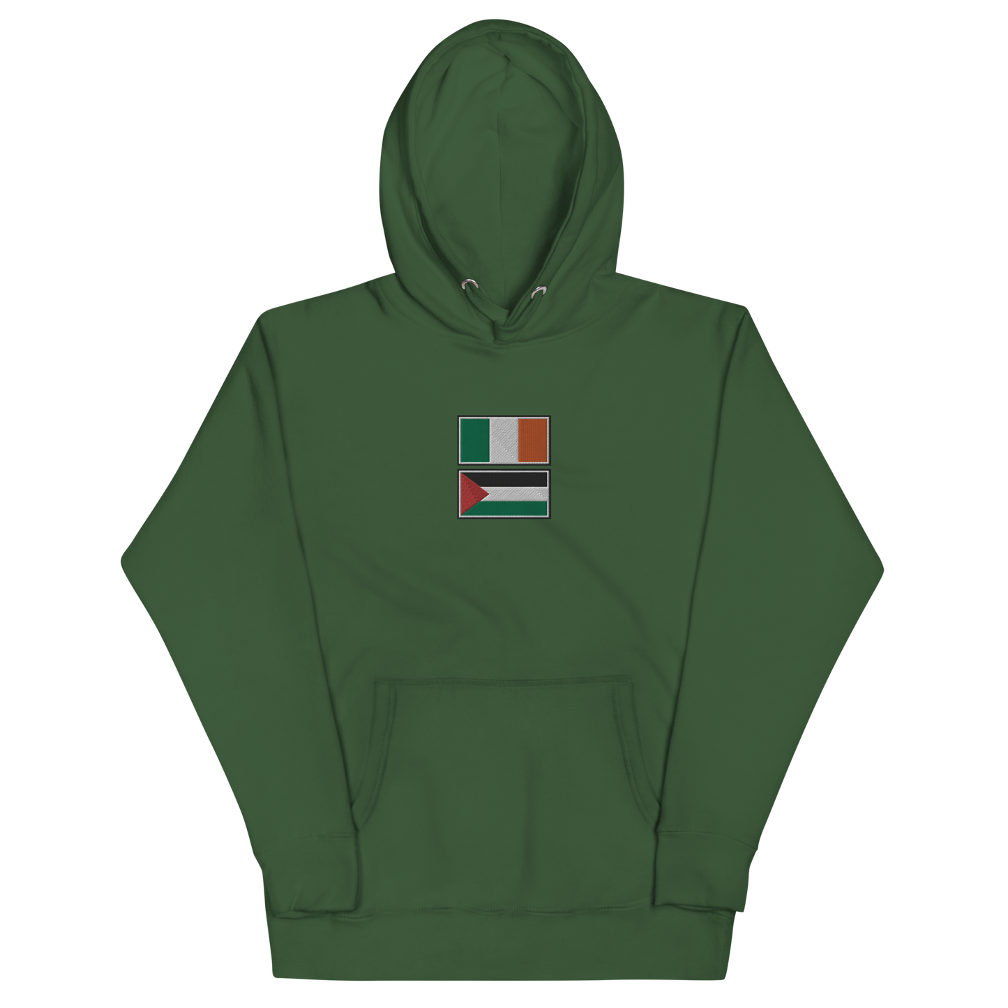 Ireland x Palestine Embroidered Unisex Hoodie