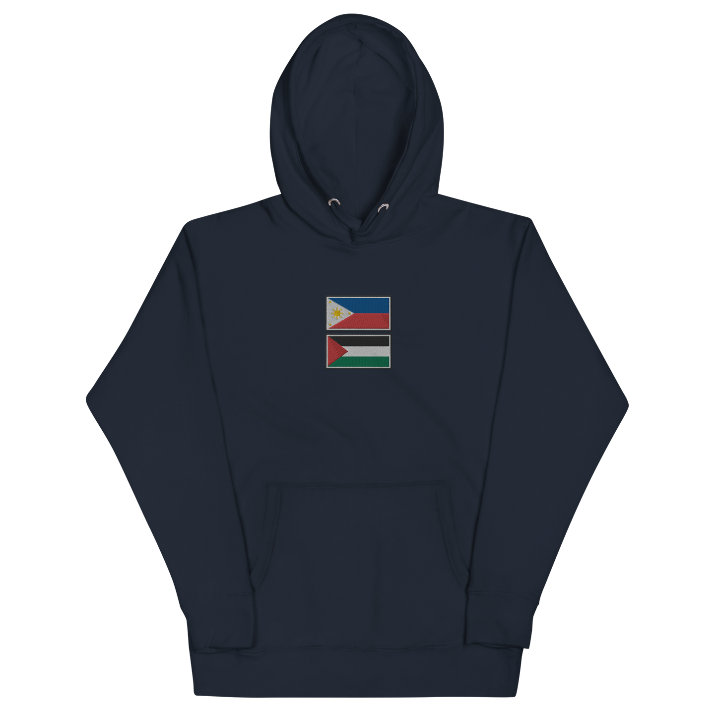 Philippines x Palestine Embroidered Unisex Hoodie