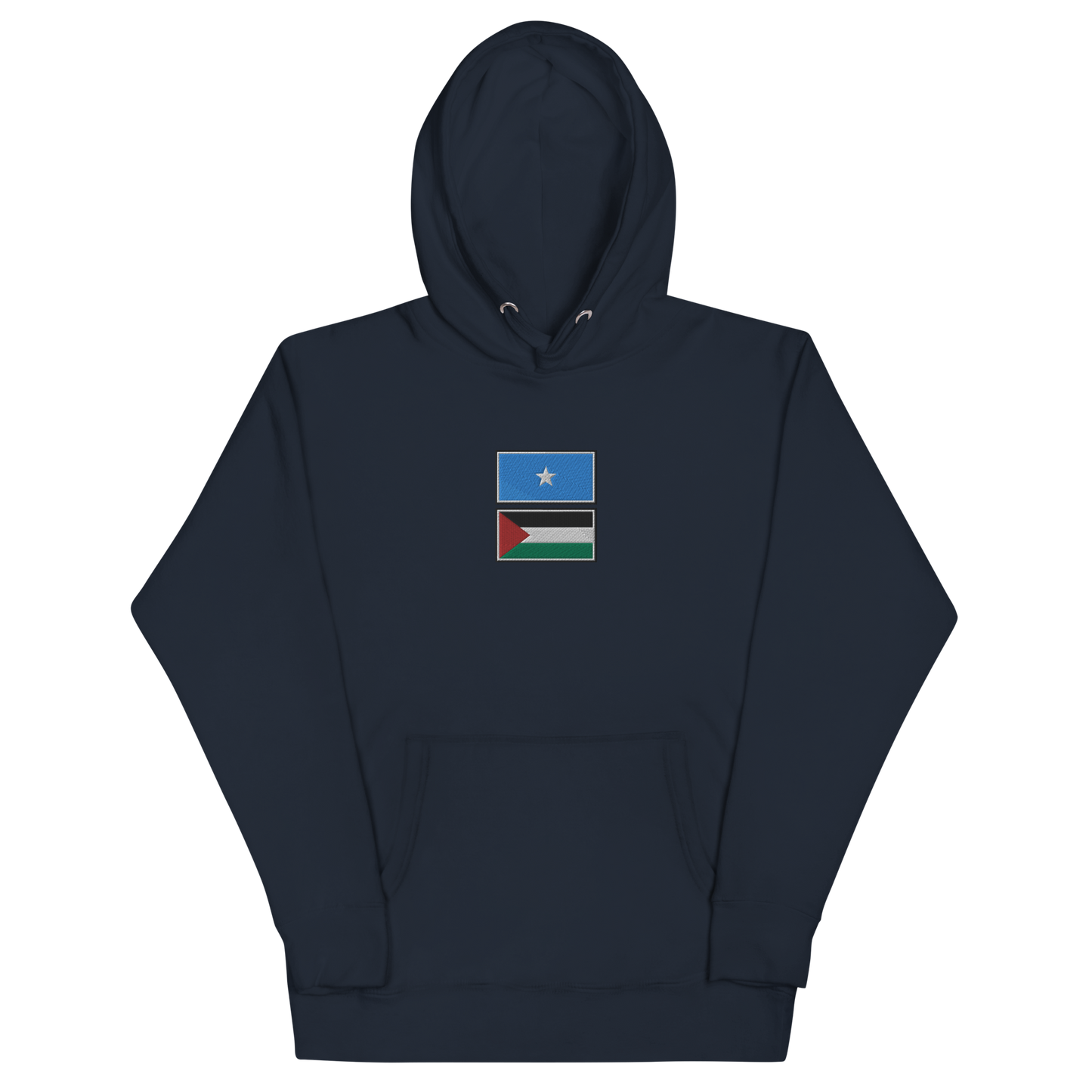 Somalia x Palestine Embroidered Unisex Hoodie