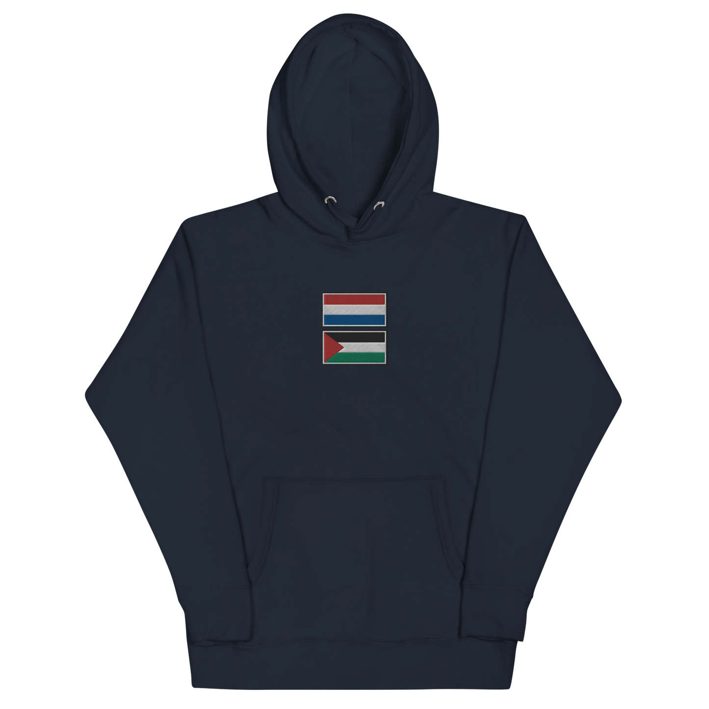 Netherlands x Palestine Embroidered Unisex Hoodie