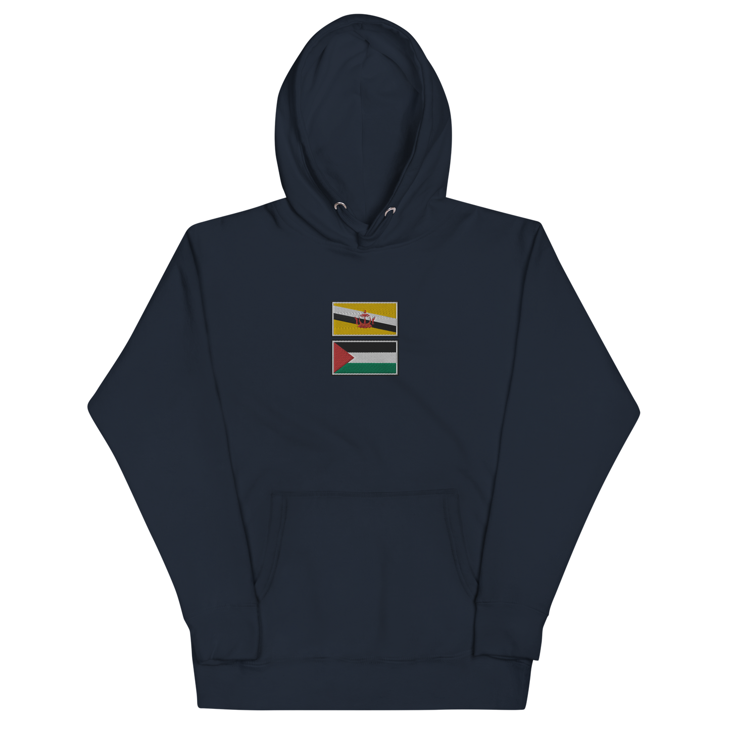 Brunei x Palestine Embroidered Unisex Hoodie