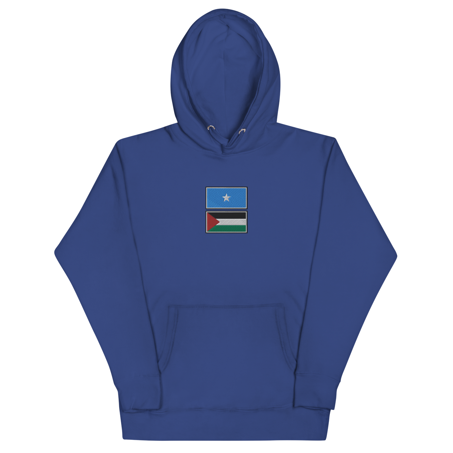 Somalia x Palestine Embroidered Unisex Hoodie