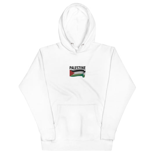 Palestine Flag Embroidered Unisex Hoodie