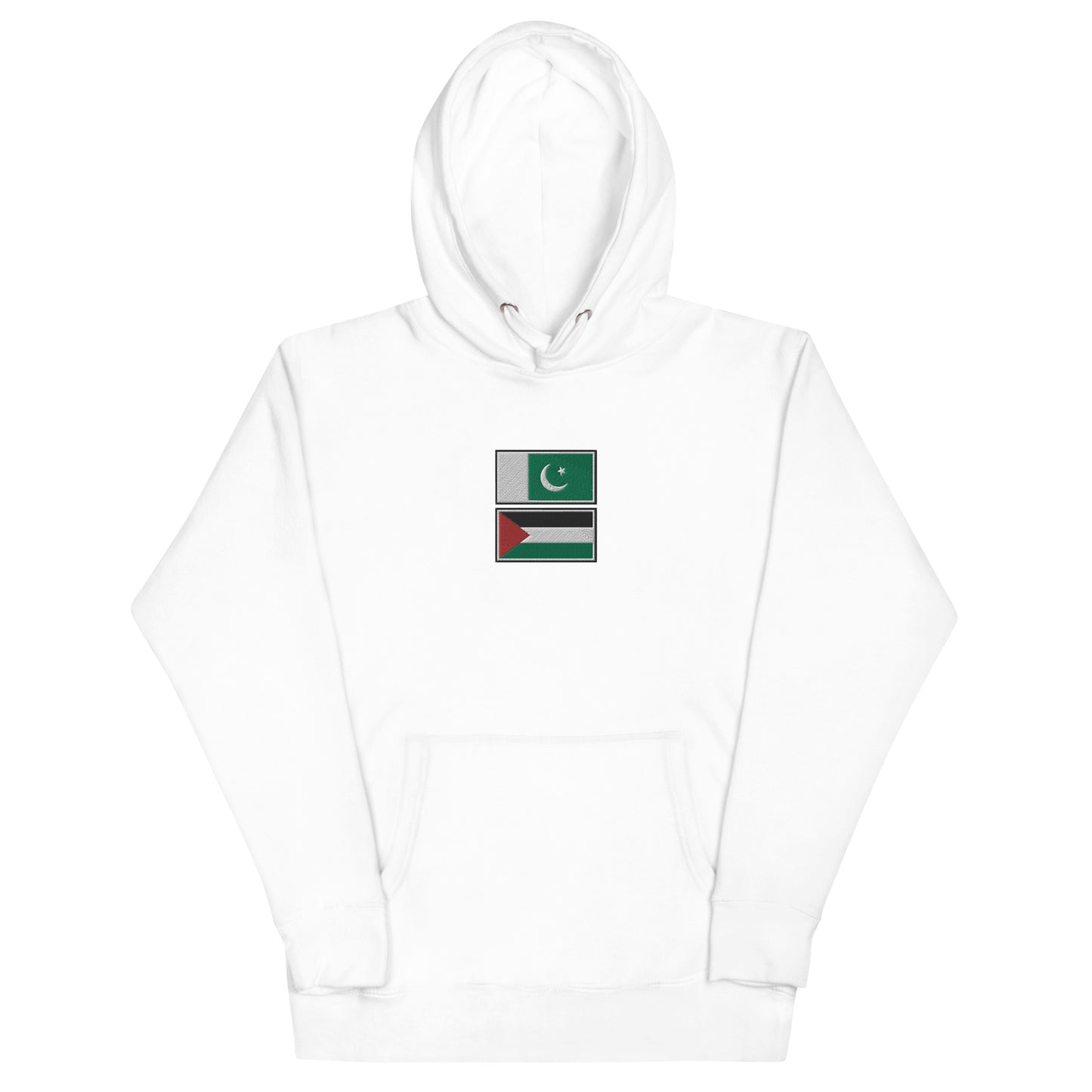 Pakistan x Palestine Embroidered Unisex Hoodie