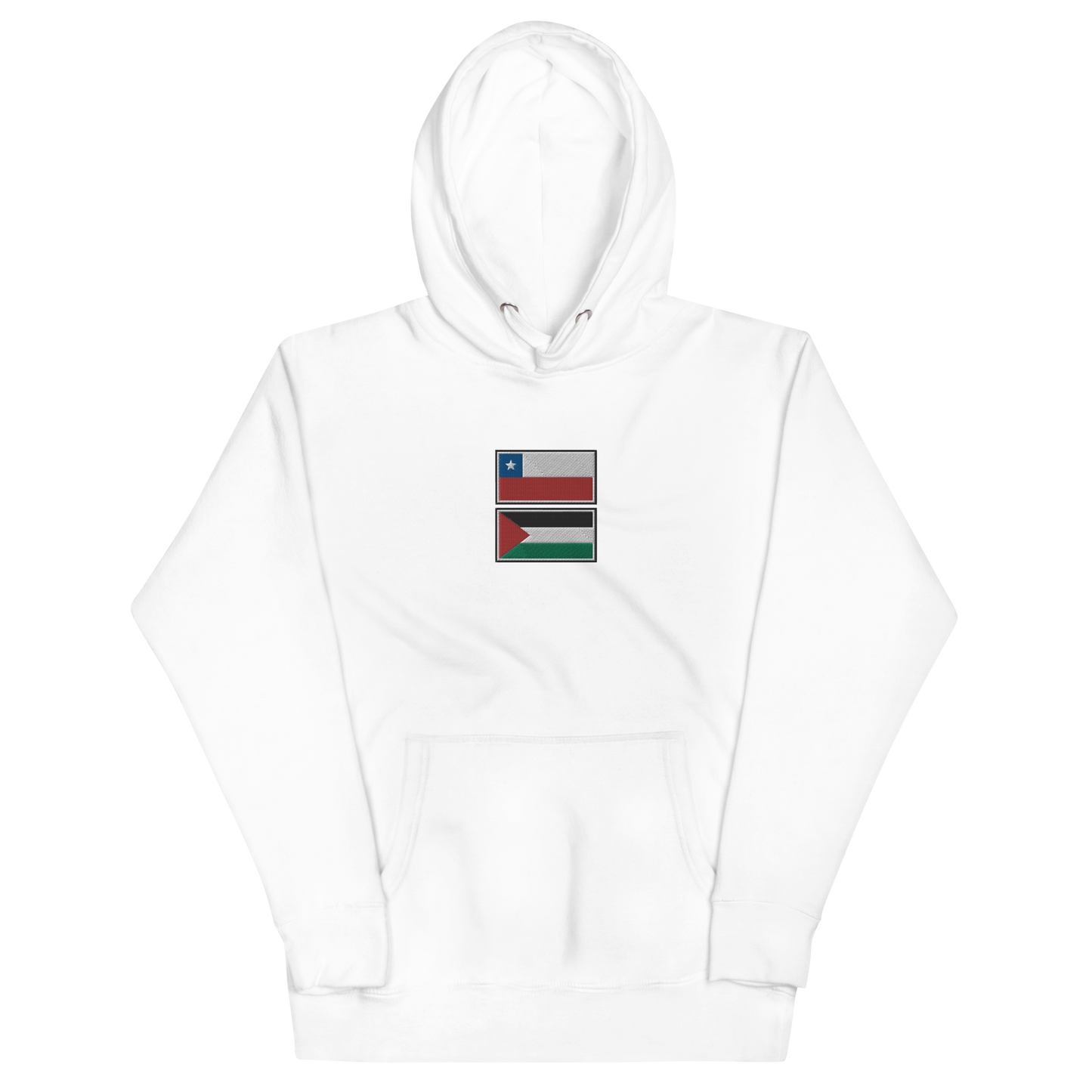 Chile x Palestine Embroidered Unisex Hoodie