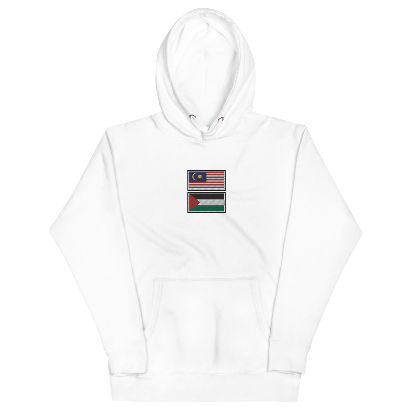 Malaysia x Palestine Embroidered Unisex Hoodie