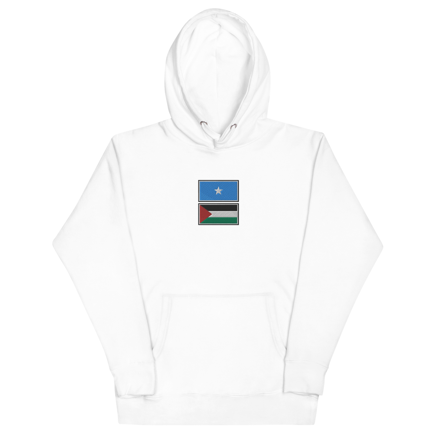 Somalia x Palestine Embroidered Unisex Hoodie