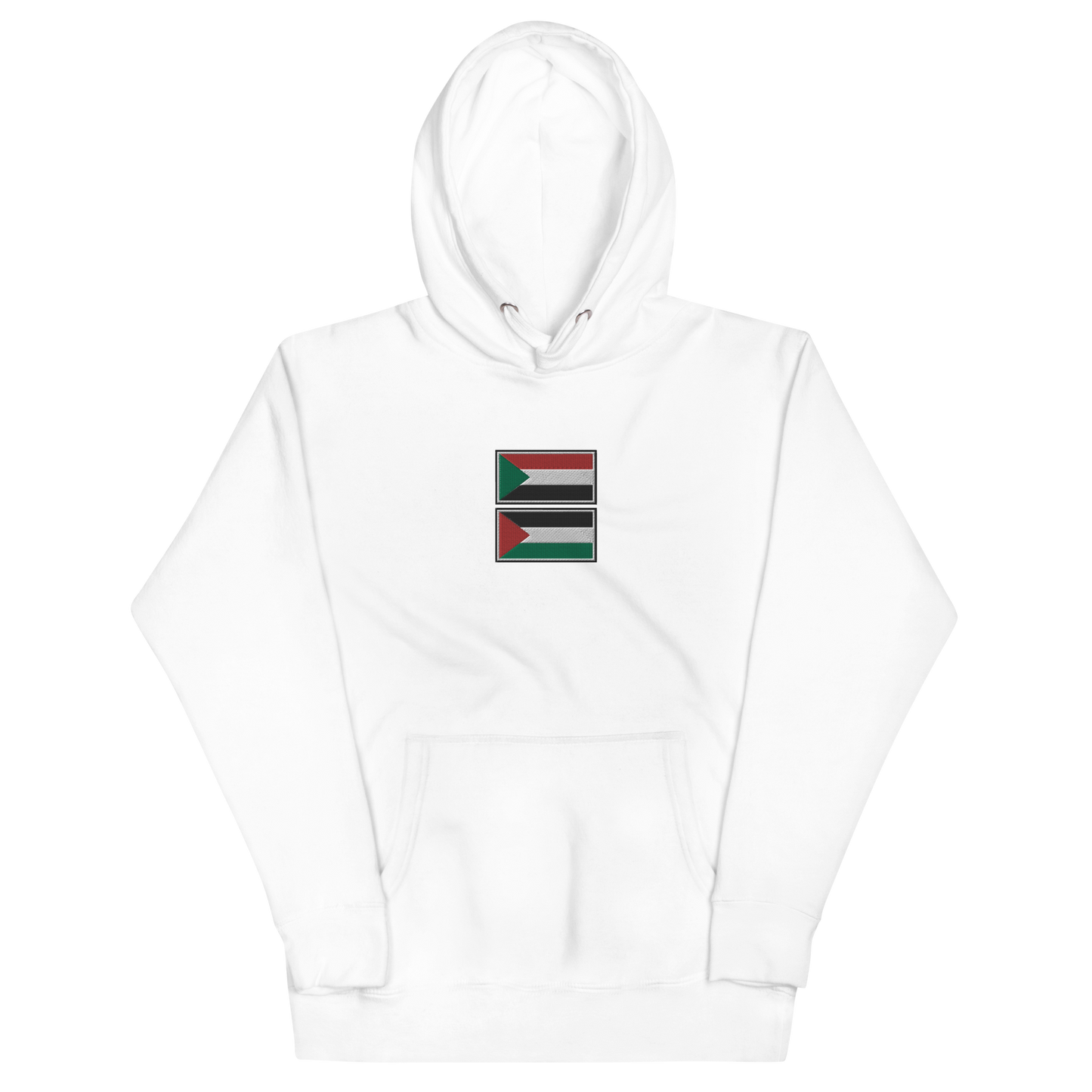 Sudan x Palestine Embroidered Unisex Hoodie