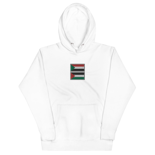 Sudan x Palestine Embroidered Unisex Hoodie