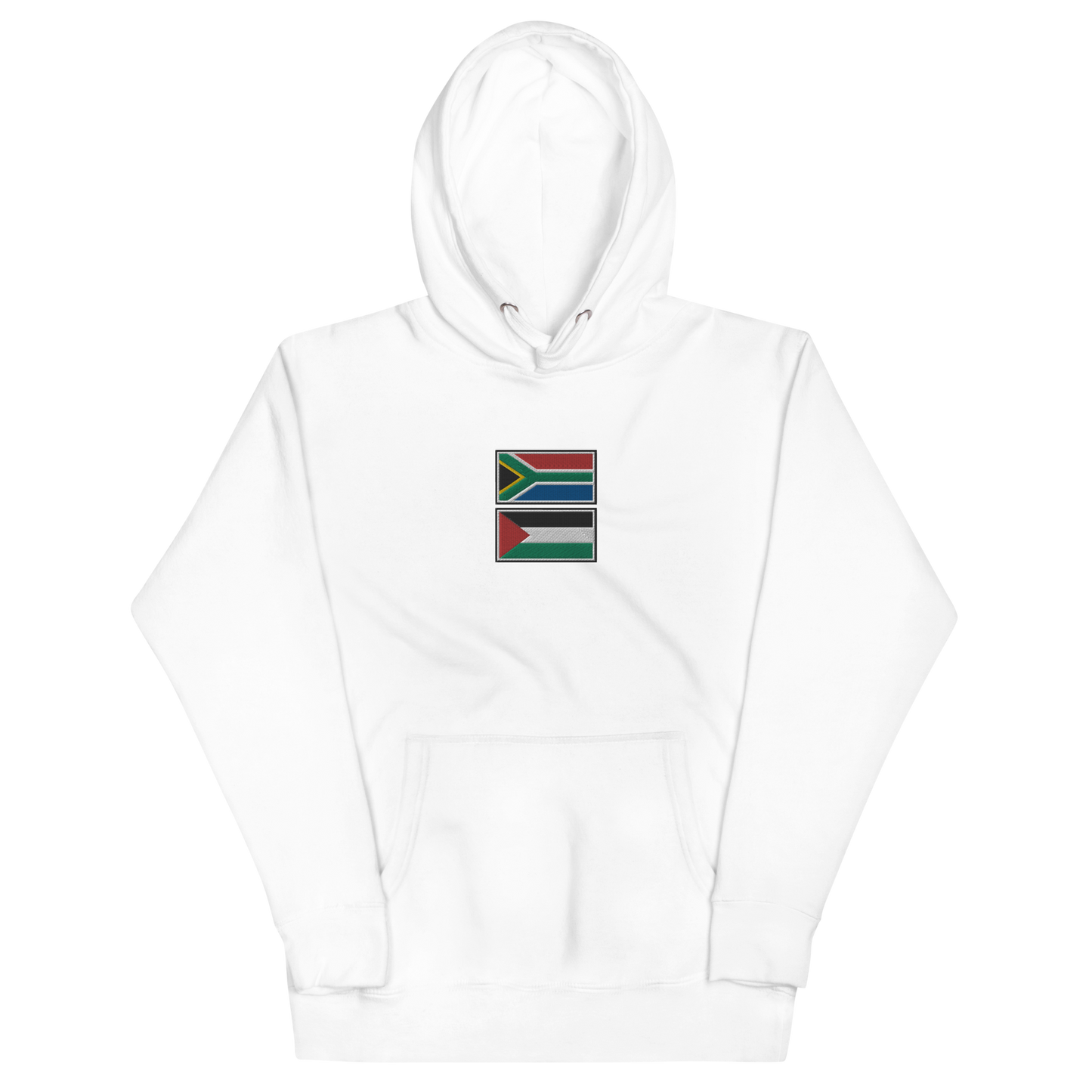 South Africa x Palestine Embroidered Unisex Hoodie