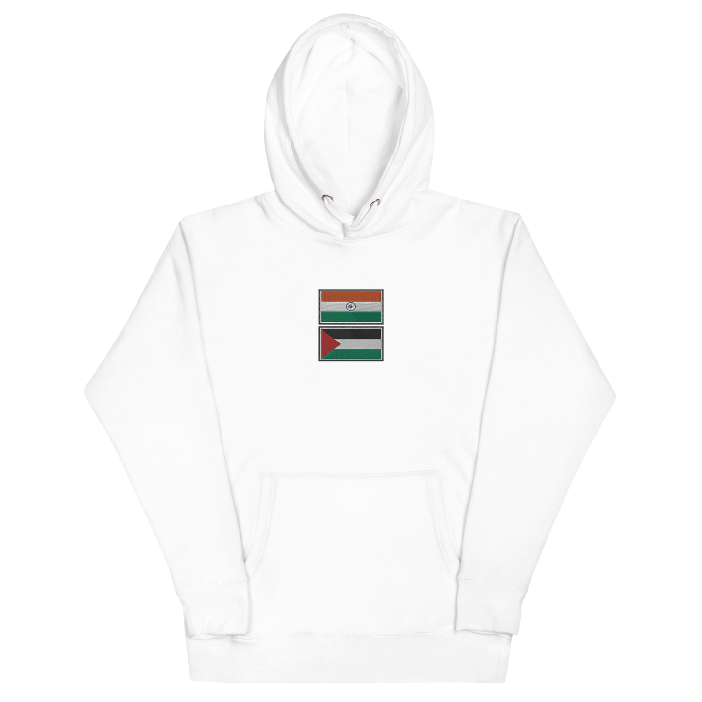 India x Palestine Embroidered Unisex Hoodie