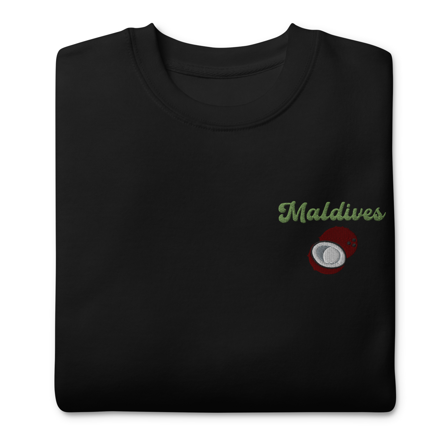 Maldives Coconut Embroidered Unisex Sweatshirt 🥥