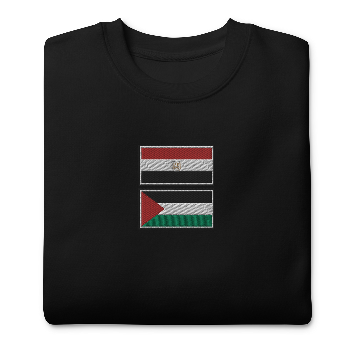 Egypt x Palestine Embroidered Unisex Sweatshirt