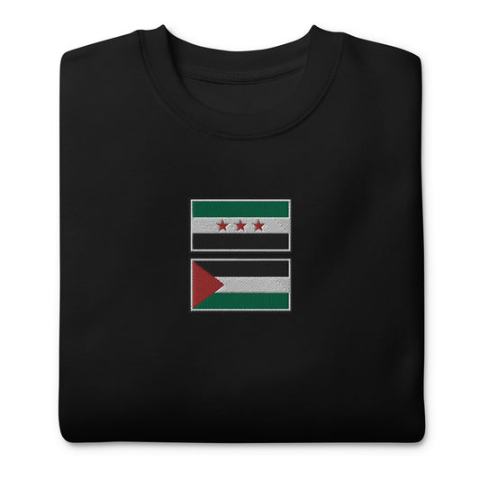 Syria x Palestine Embroidered Unisex Sweatshirt