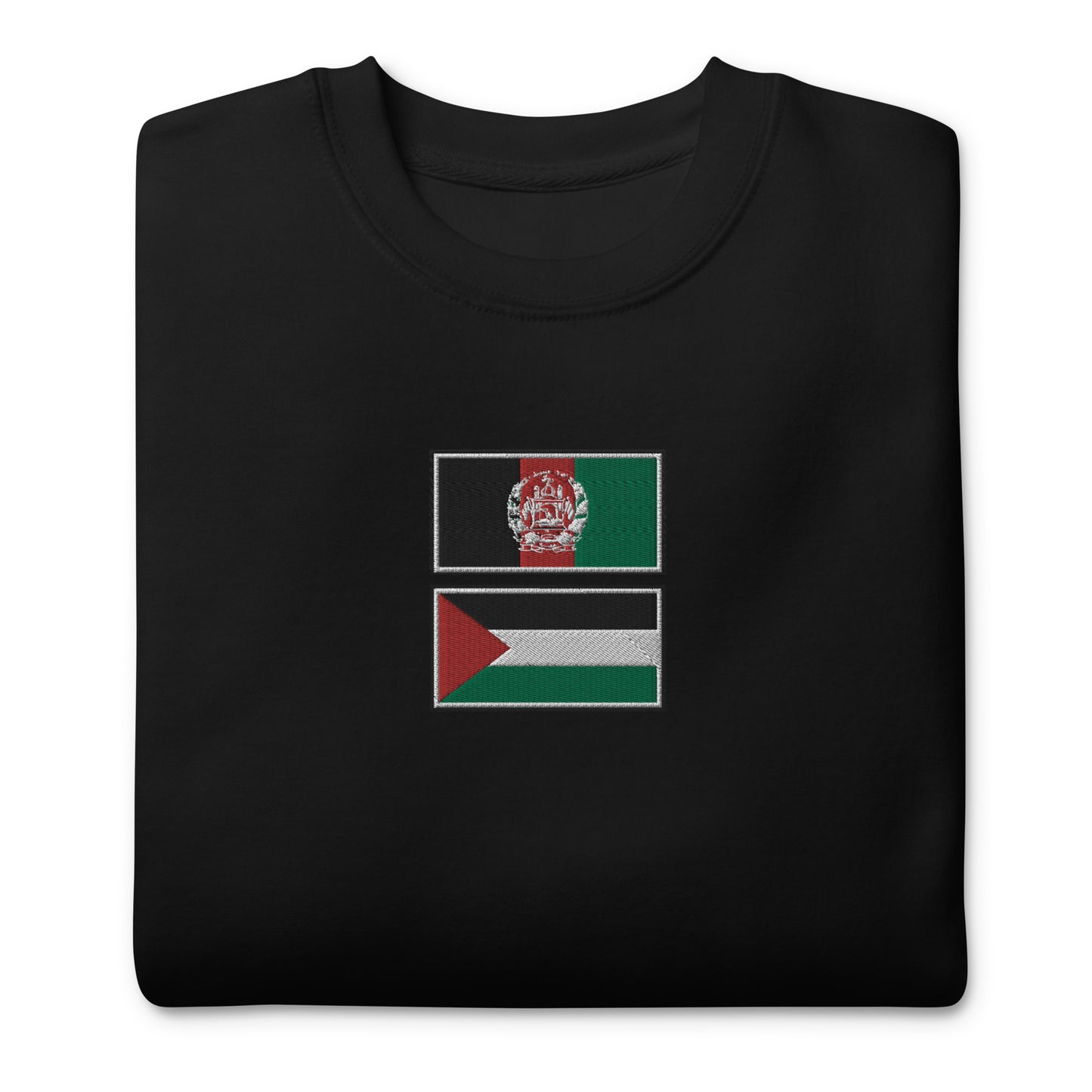 Afghanistan x Palestine Embroidered Unisex Sweatshirt