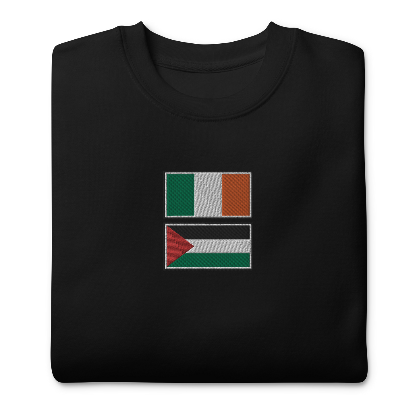 Ireland x Palestine Embroidered Unisex Sweatshirt