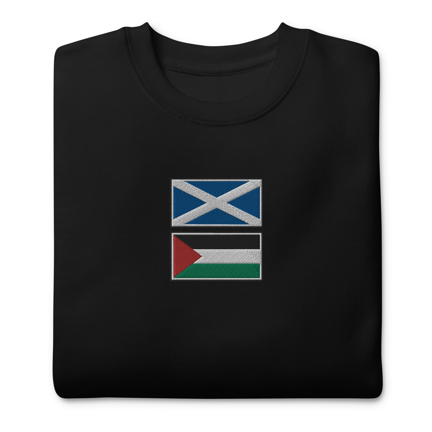 Scotland x Palestine Embroidered Unisex Sweatshirt