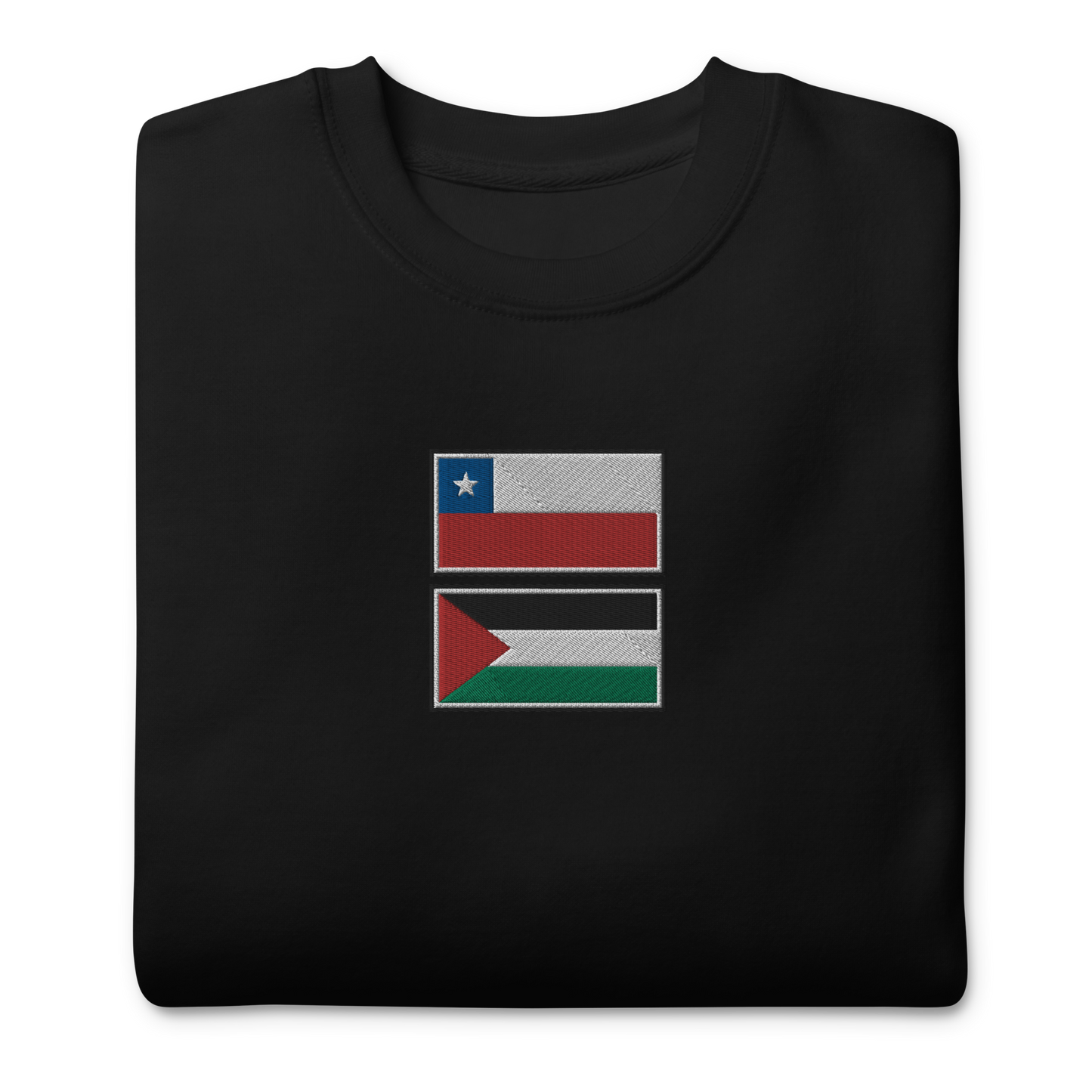 Chile x Palestine Embroidered Unisex Sweatshirt