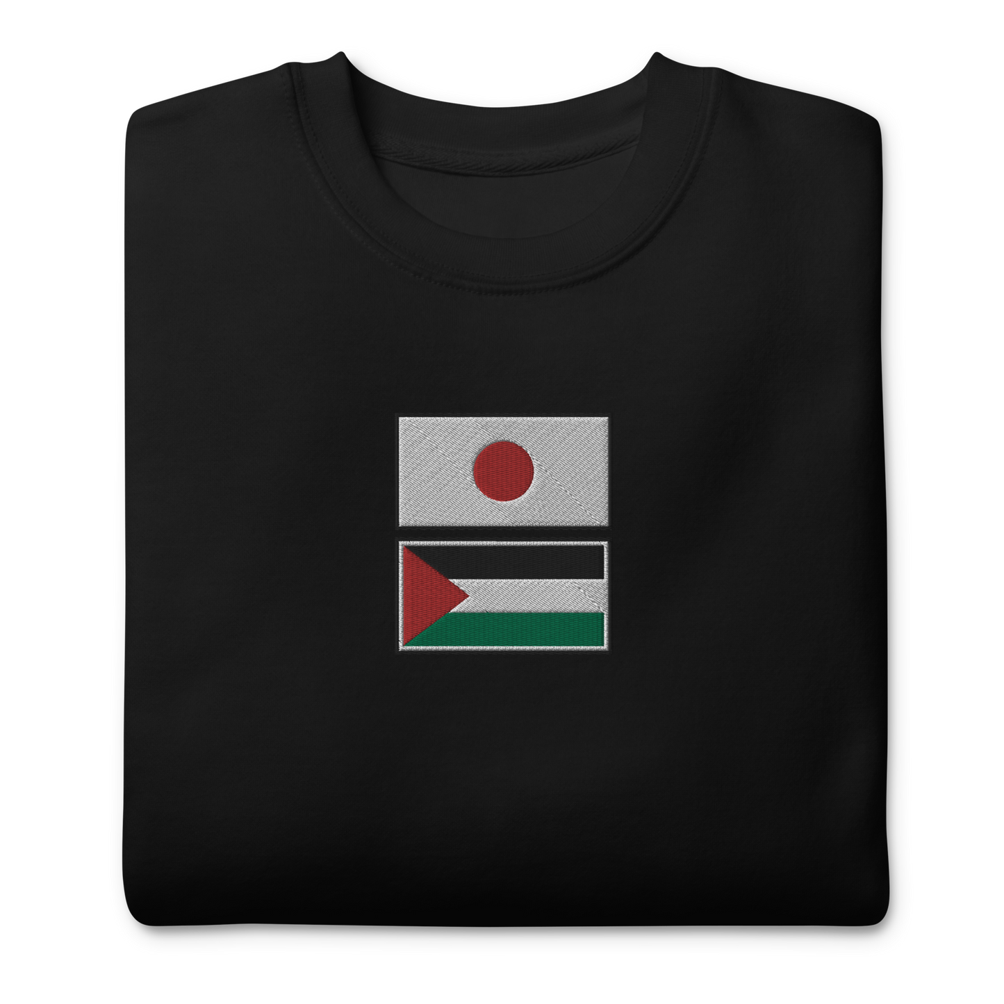 Japan x Palestine Embroidered Unisex Sweatshirt