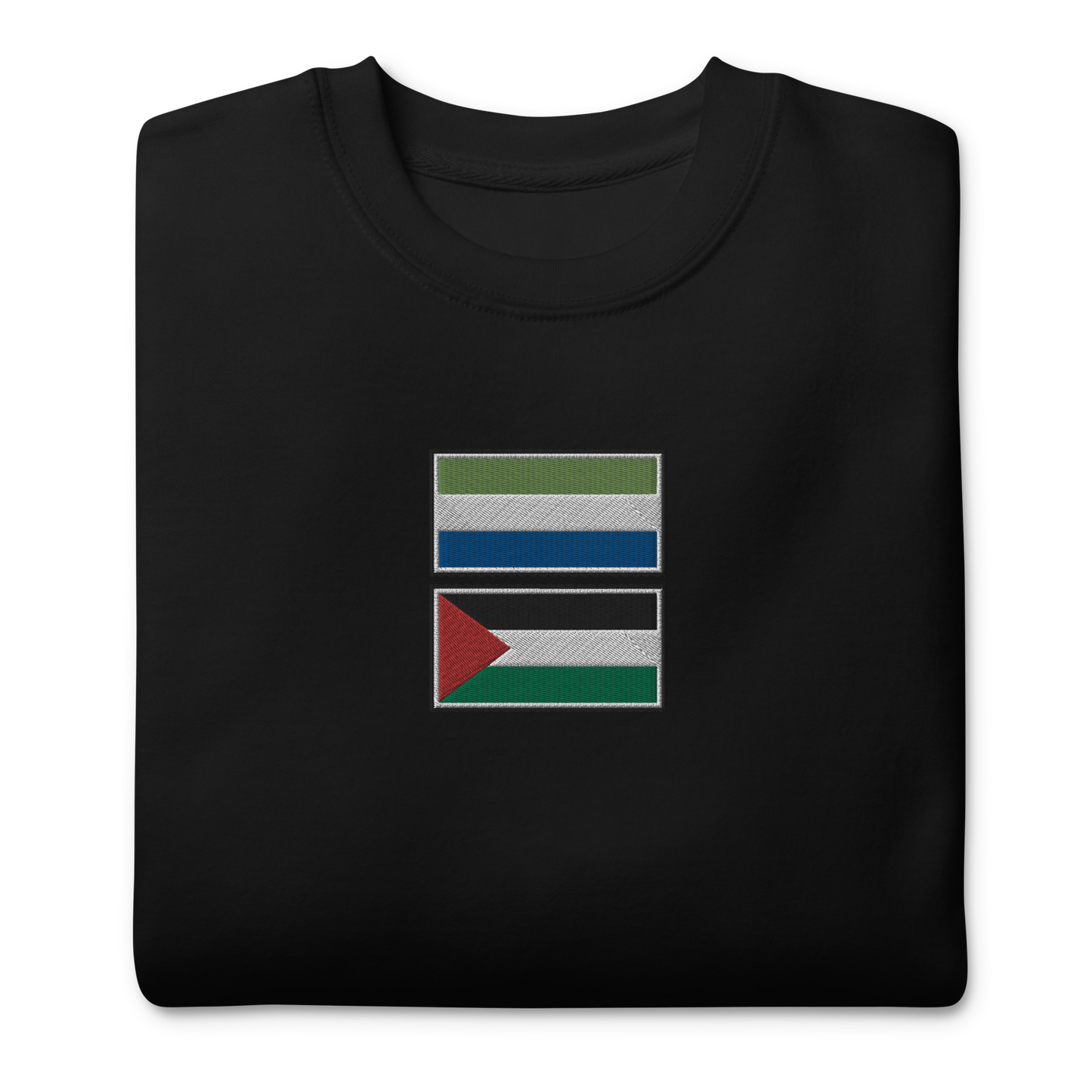 Sierra Leone x Palestine Embroidered Unisex Sweatshirt