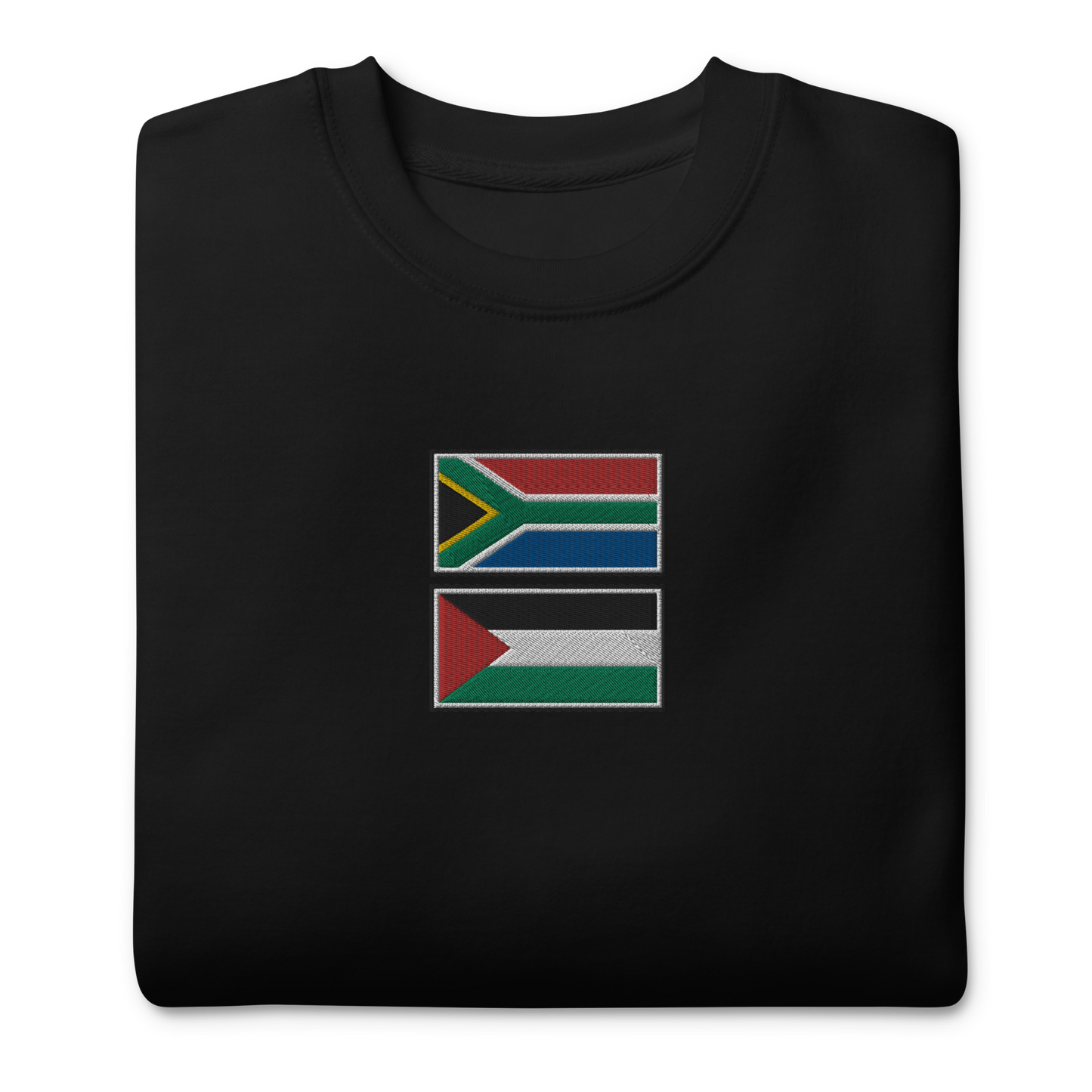 South Africa x Palestine Embroidered Unisex Sweatshirt