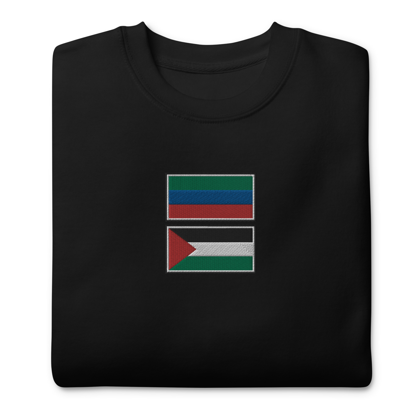 Dagestan x Palestine Embroidered Unisex Sweatshirt