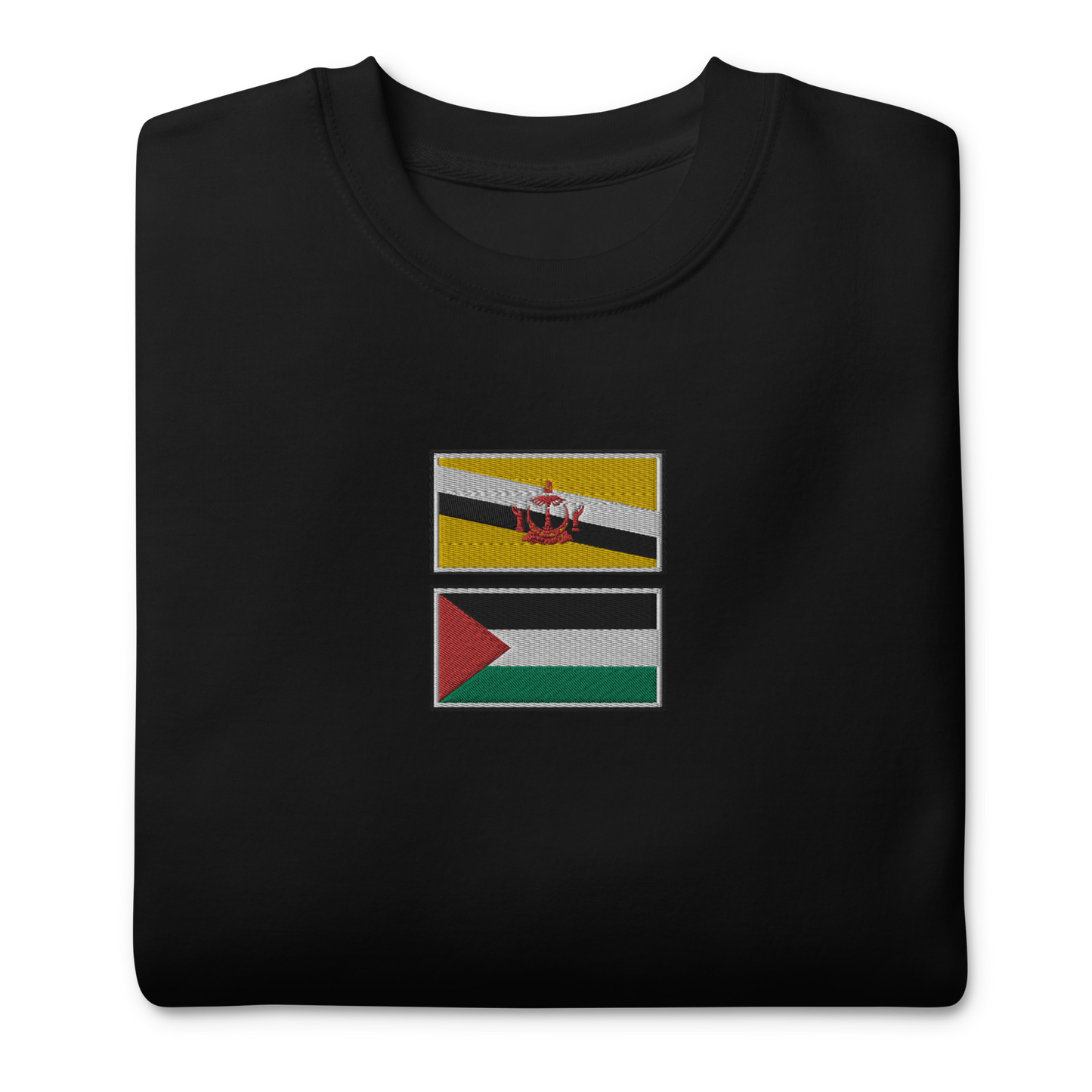 Brunei x Palestine Embroidered Unisex Sweatshirt