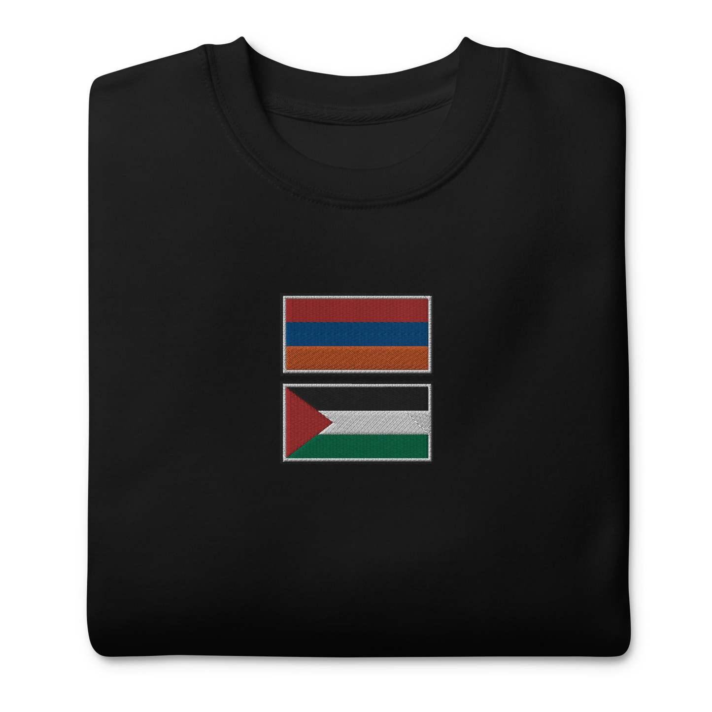 Armenia x Palestine Embroidered Unisex Sweatshirt