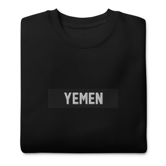 Yemen Box Embroidered Unisex Sweatshirt