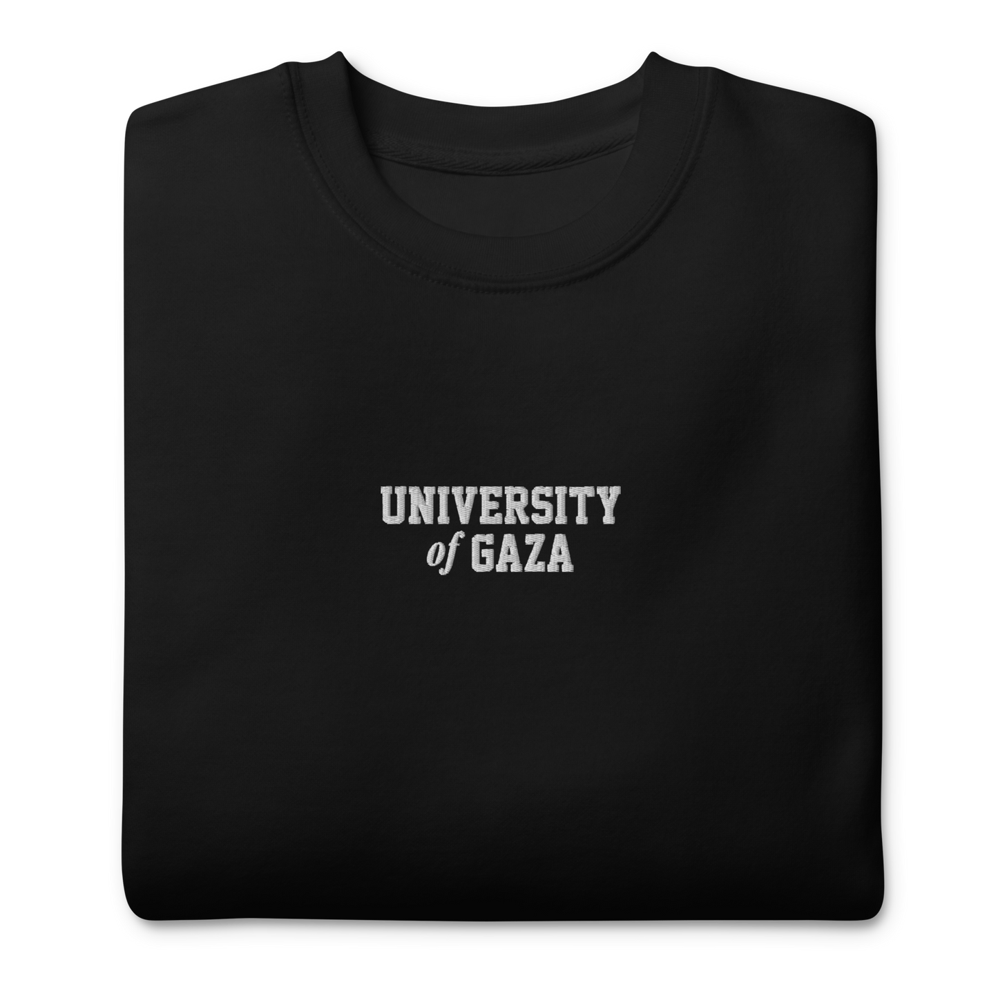 University of Gaza Embroidered Unisex Sweatshirt