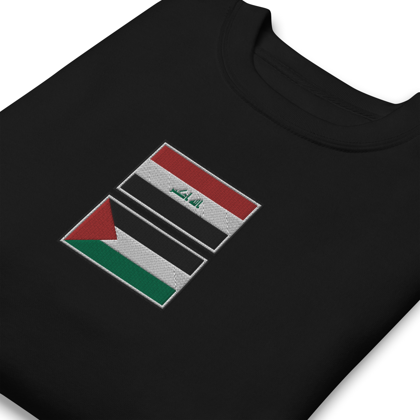 Iraq x Palestine Embroidered Unisex Sweatshirt