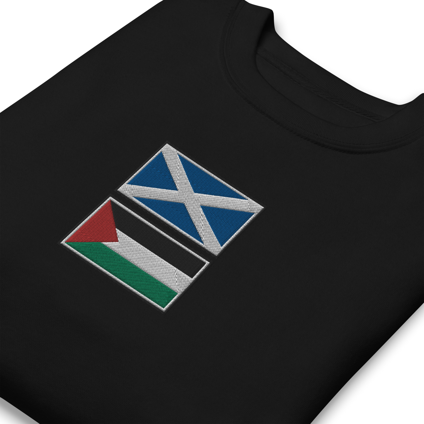 Scotland x Palestine Embroidered Unisex Sweatshirt