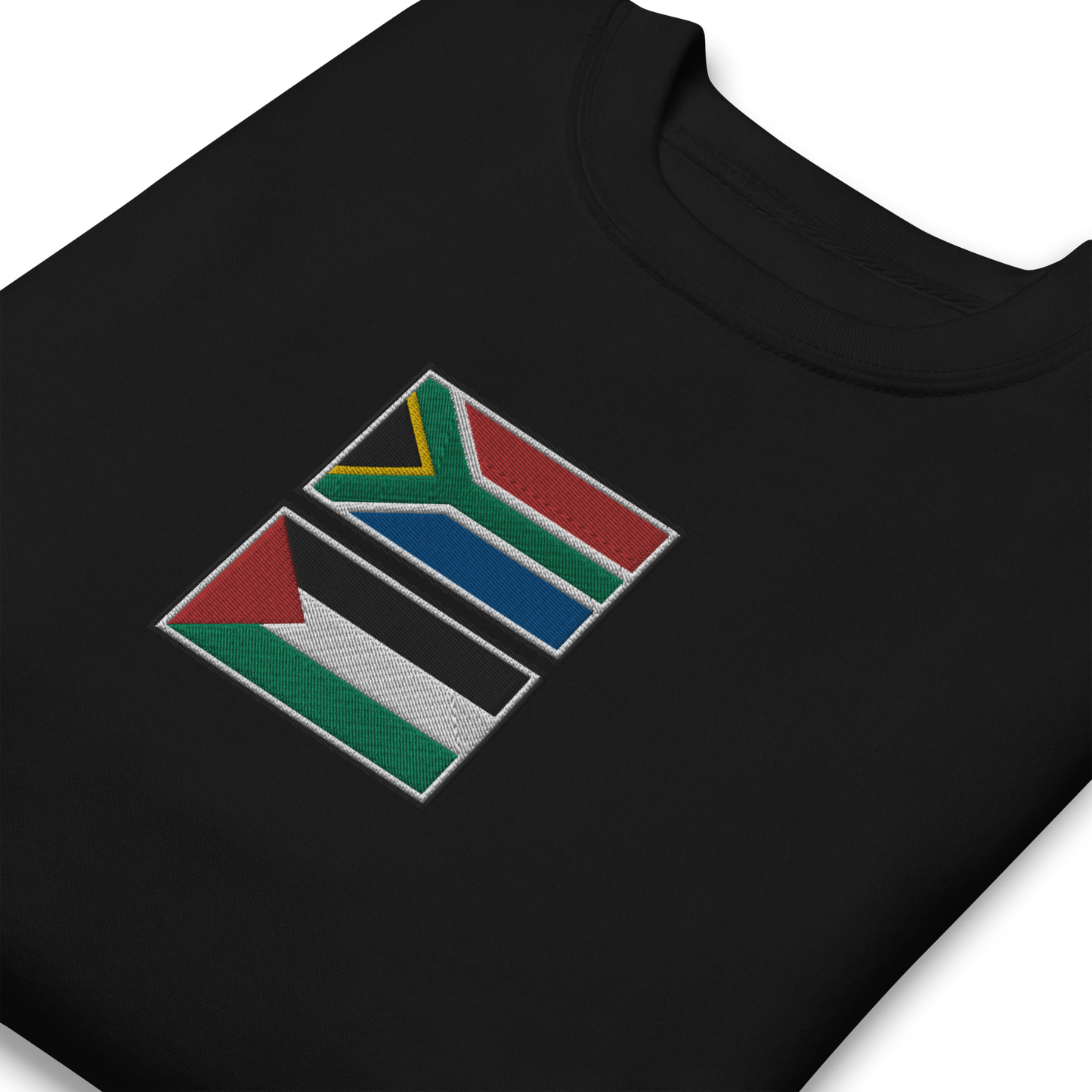 South Africa x Palestine Embroidered Unisex Sweatshirt