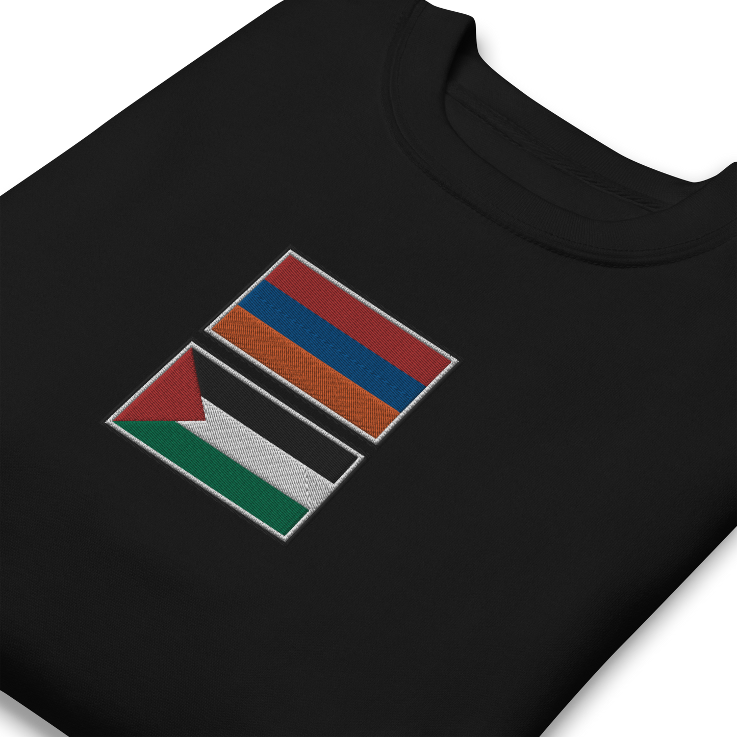 Armenia x Palestine Embroidered Unisex Sweatshirt