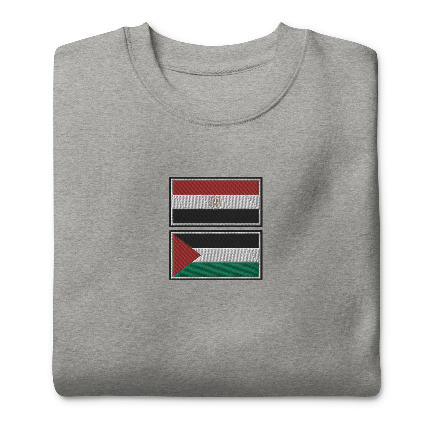 Egypt x Palestine Embroidered Unisex Sweatshirt