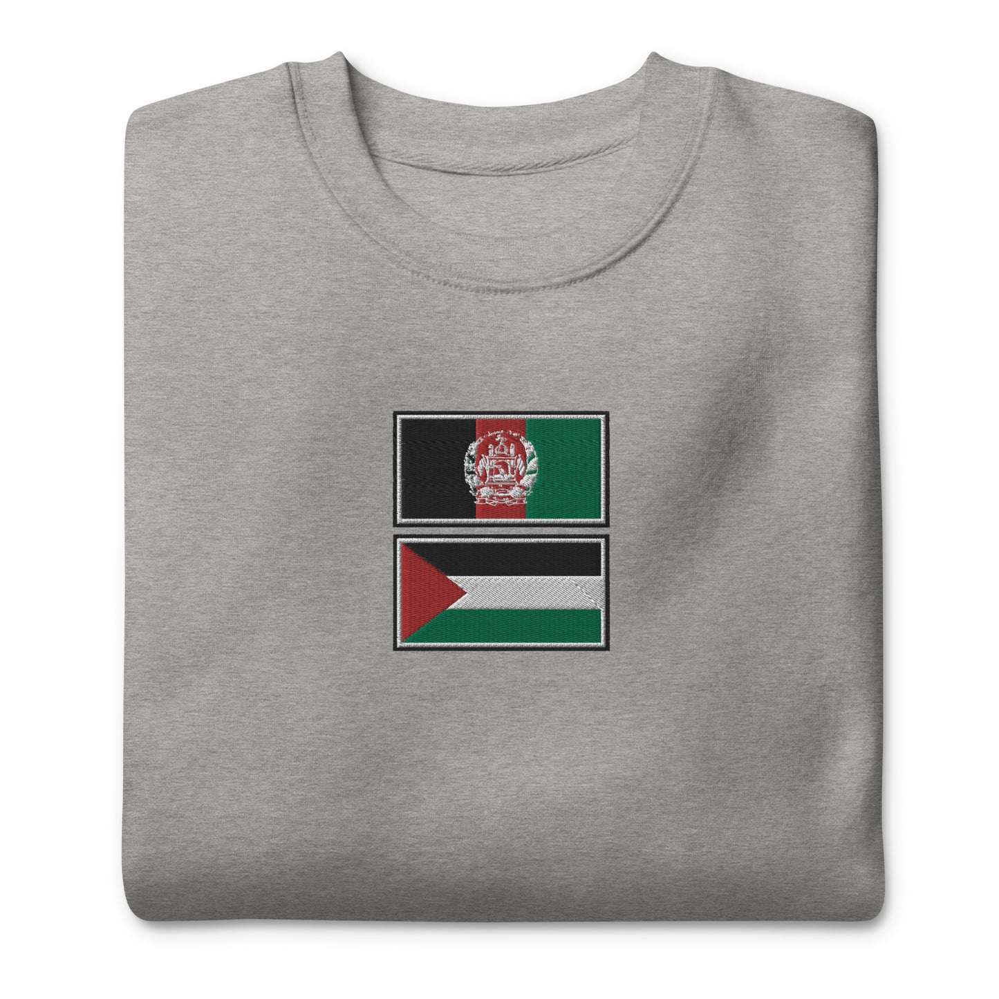 Afghanistan x Palestine Embroidered Unisex Sweatshirt