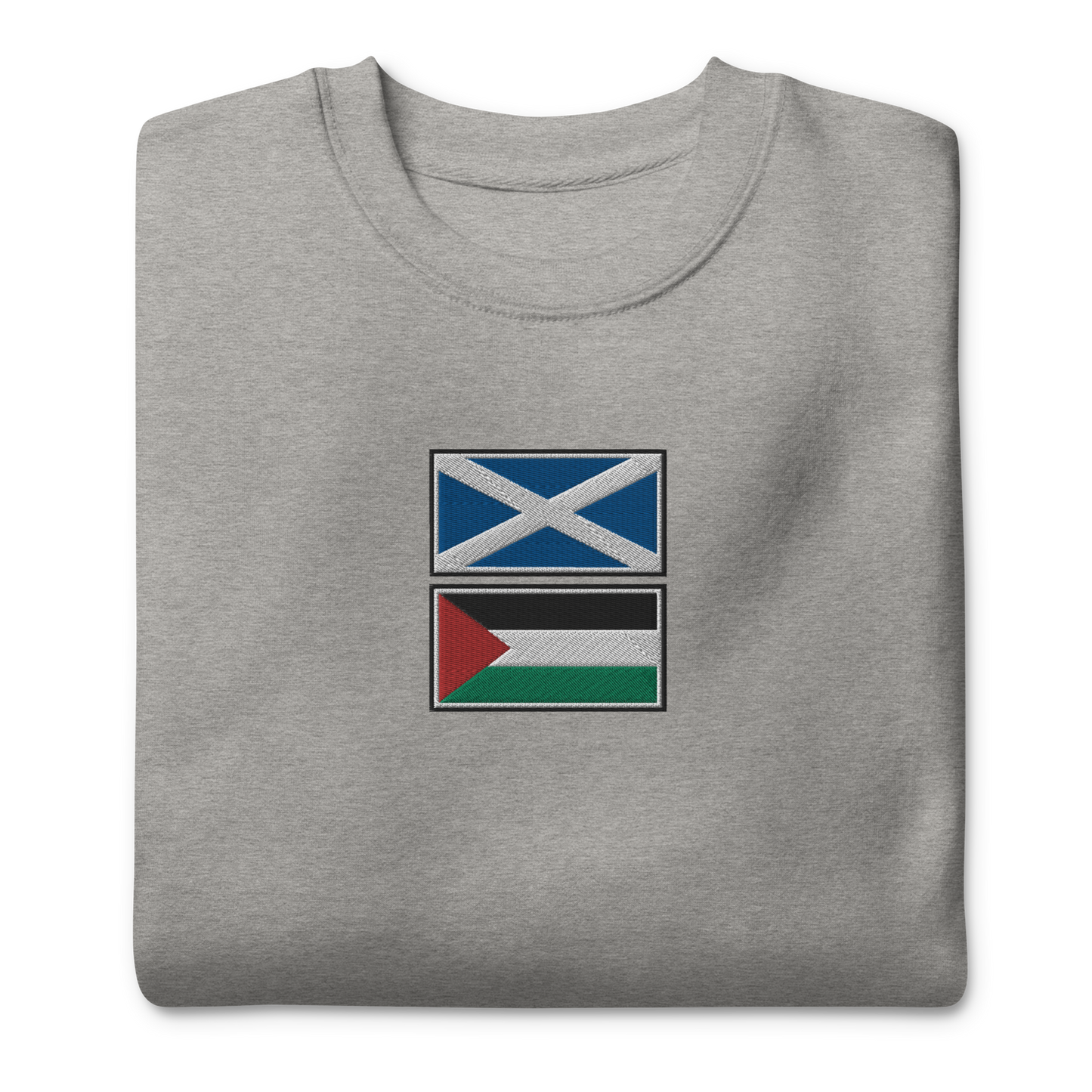 Scotland x Palestine Embroidered Unisex Sweatshirt