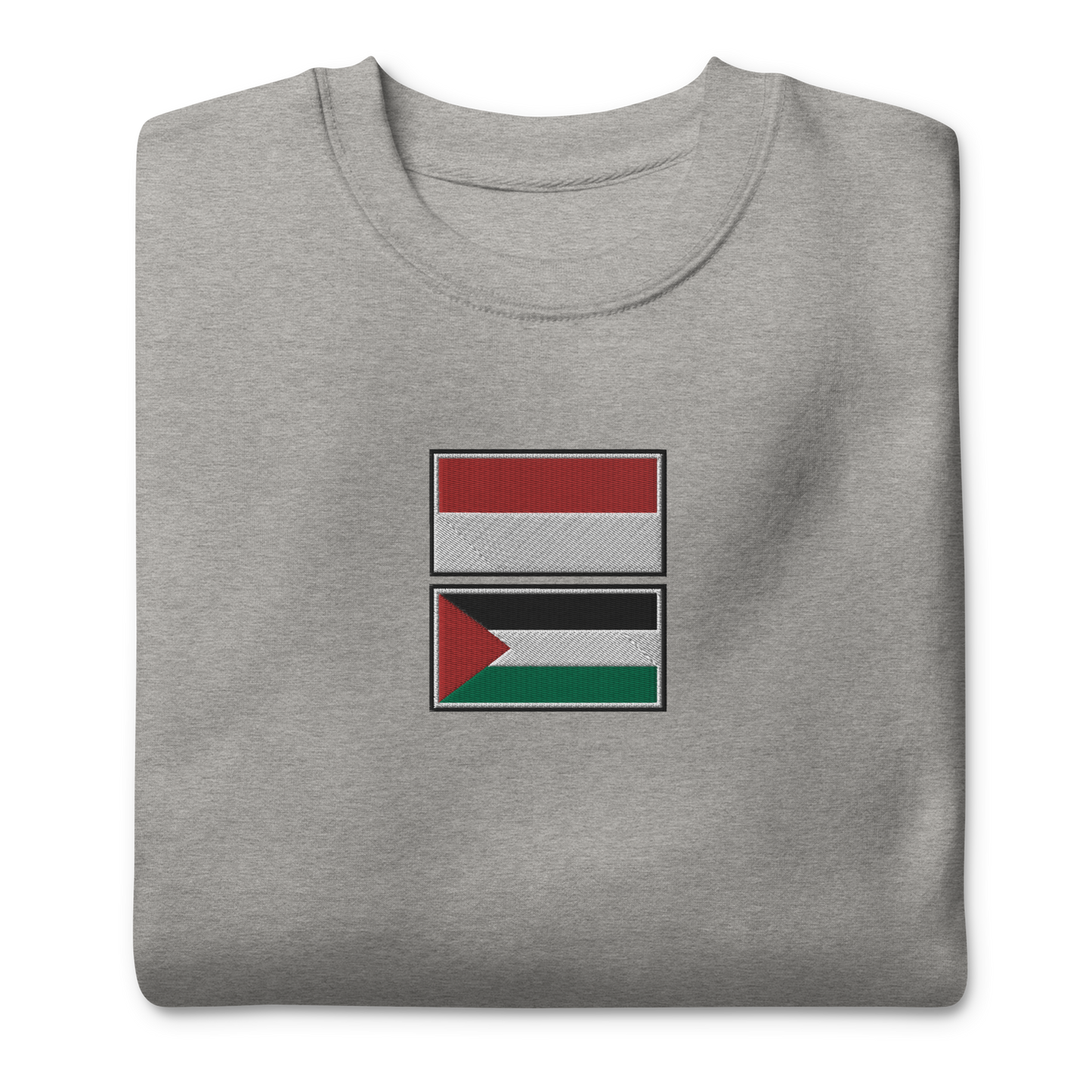 Indonesia x Palestine Embroidered Unisex Sweatshirt