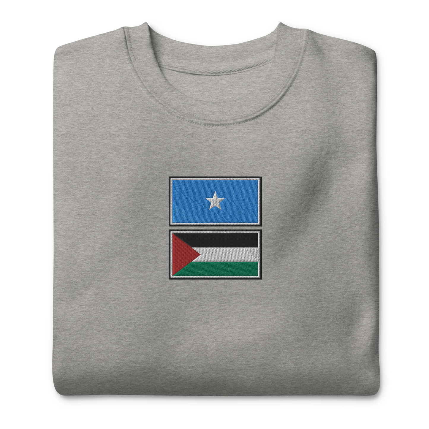 Somalia x Palestine Embroidered Unisex Sweatshirt