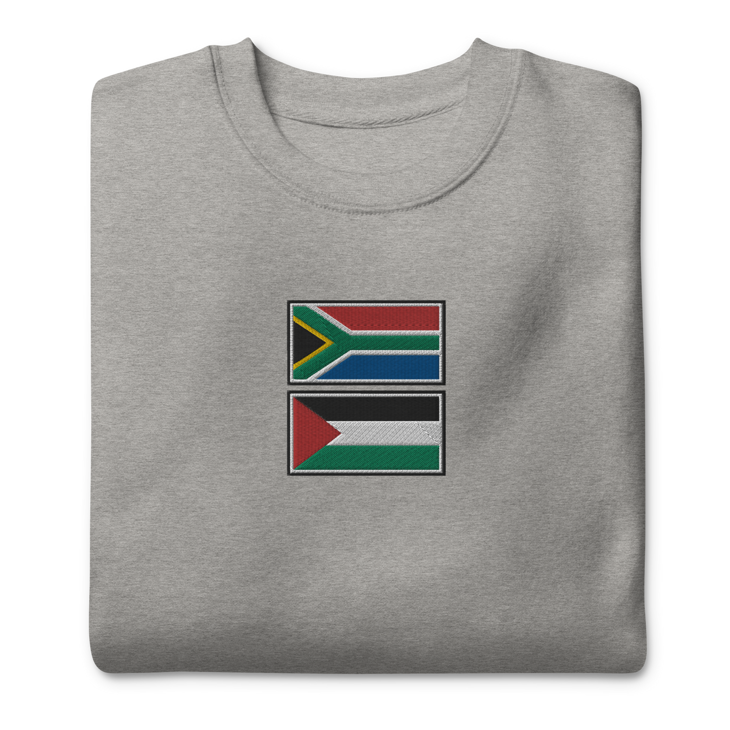 South Africa x Palestine Embroidered Unisex Sweatshirt