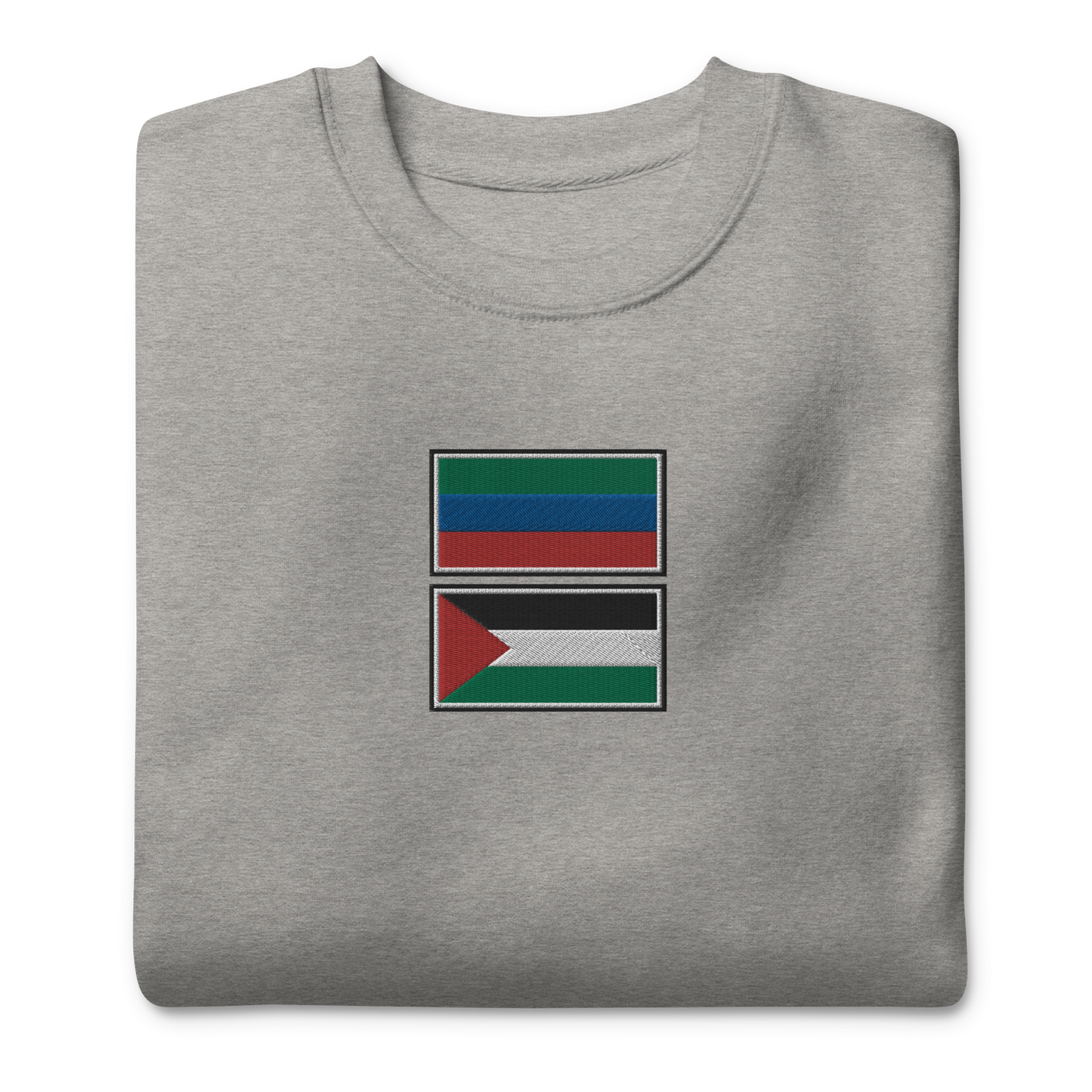 Dagestan x Palestine Embroidered Unisex Sweatshirt