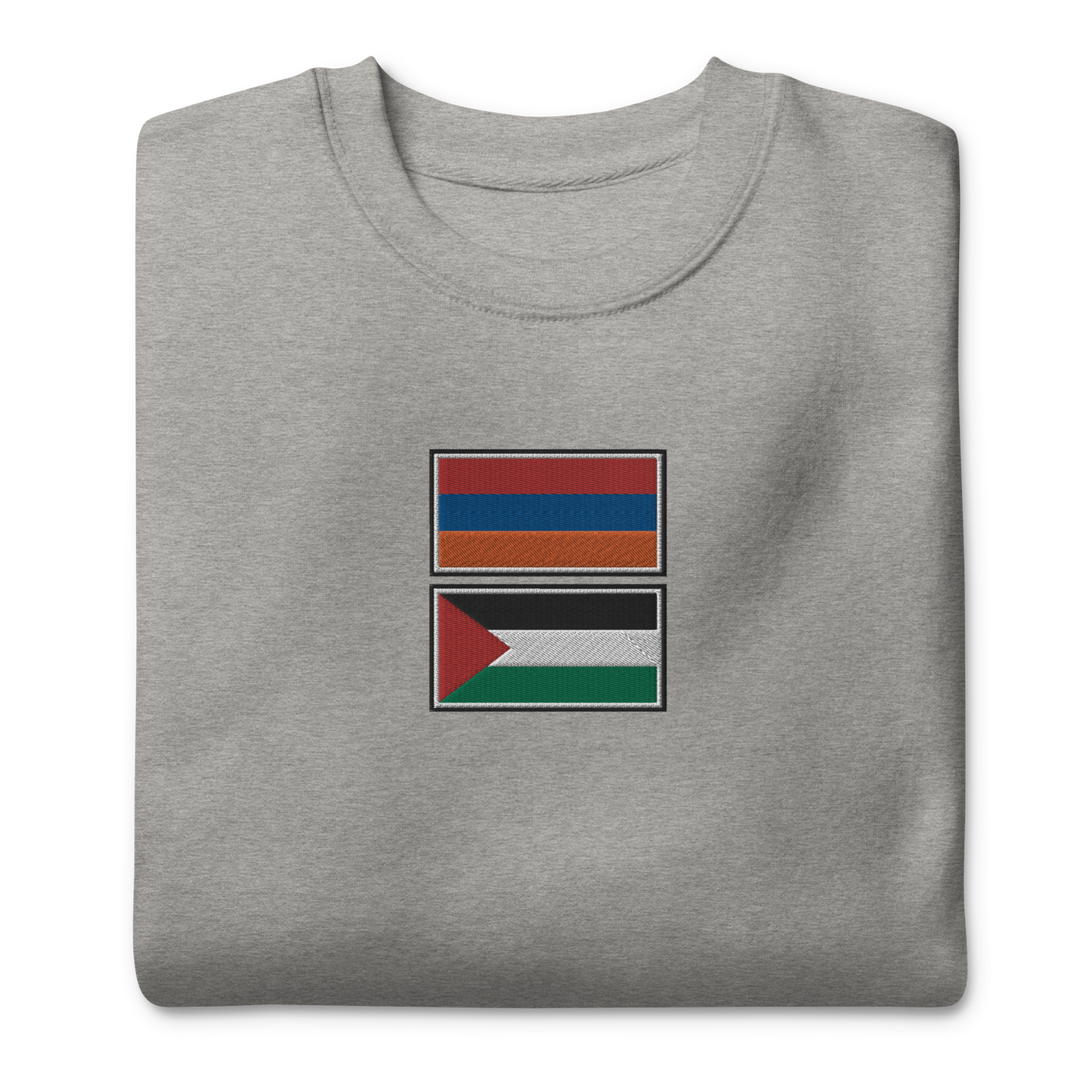 Armenia x Palestine Embroidered Unisex Sweatshirt