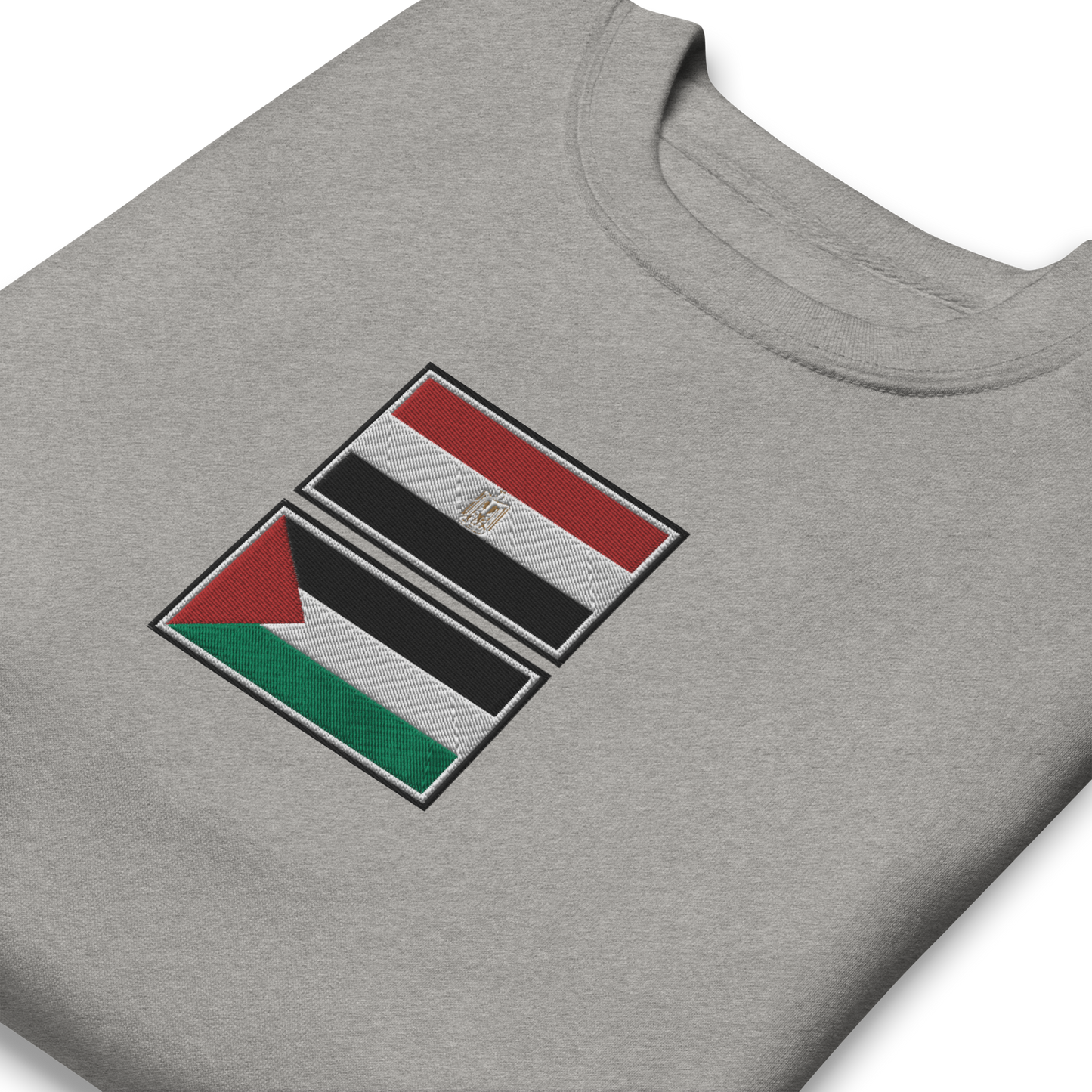 Egypt x Palestine Embroidered Unisex Sweatshirt