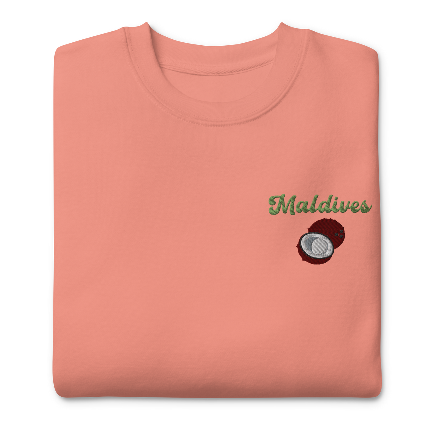 Maldives Coconut Embroidered Unisex Sweatshirt 🥥