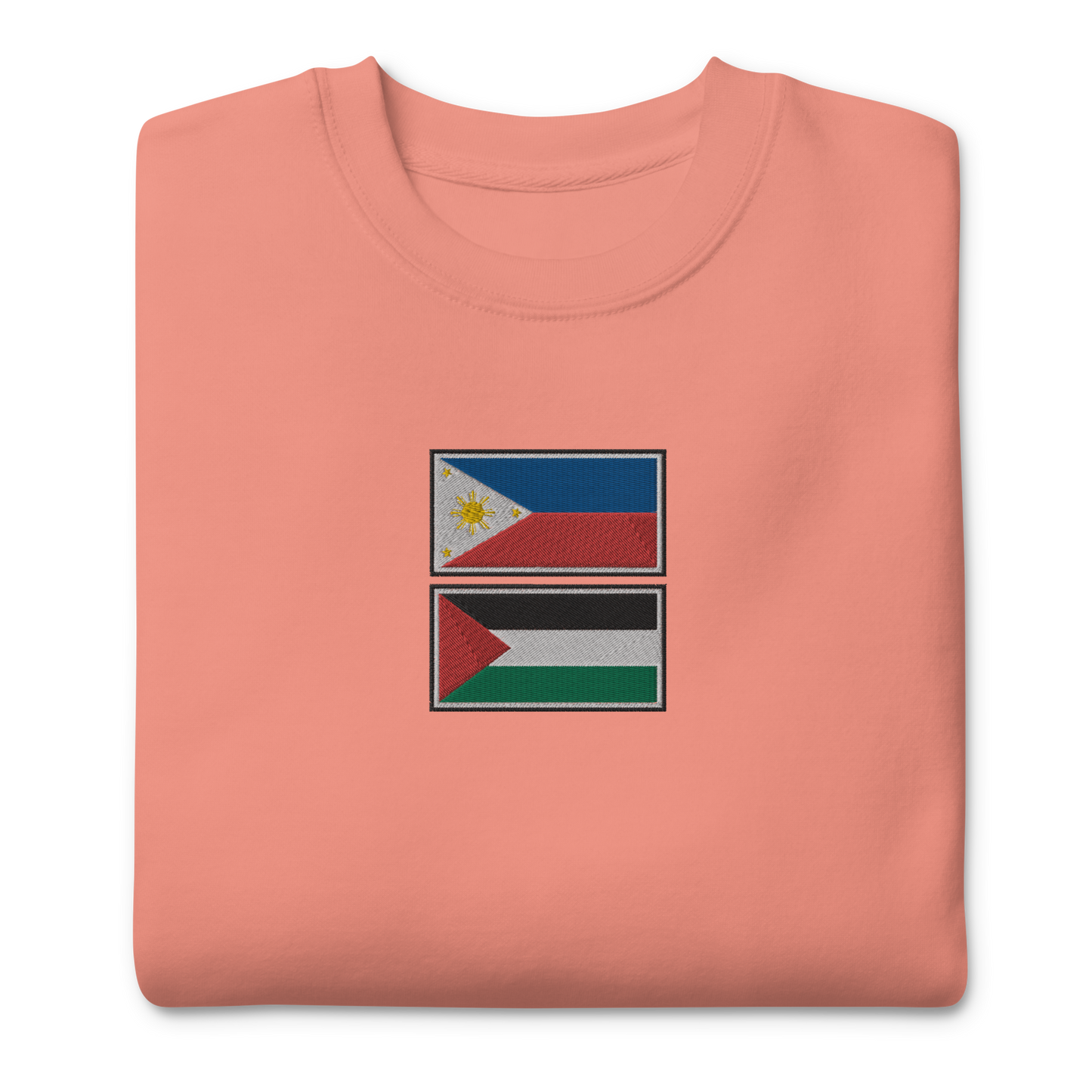 Philippines x Palestine Embroidered Unisex Sweatshirt