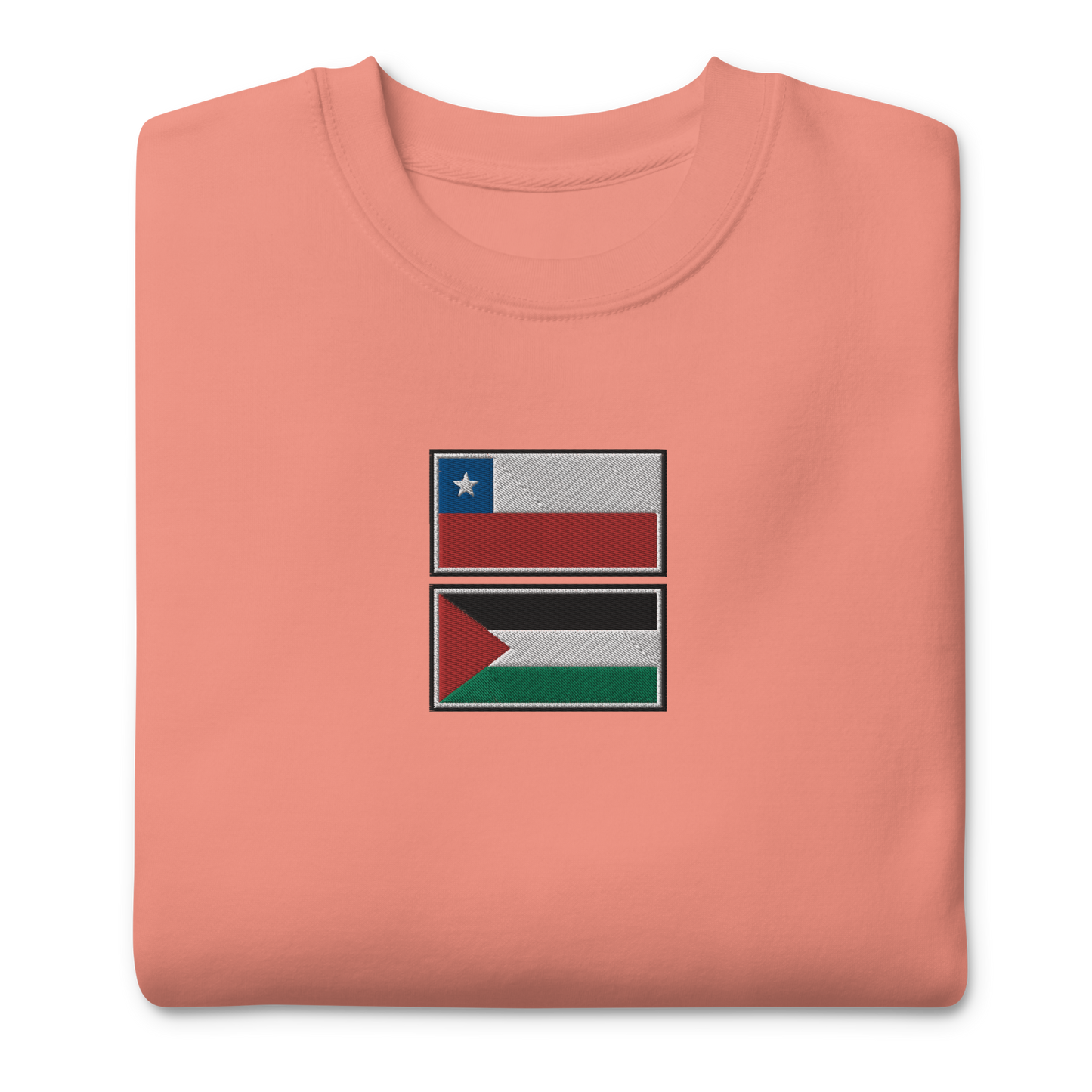 Chile x Palestine Embroidered Unisex Sweatshirt