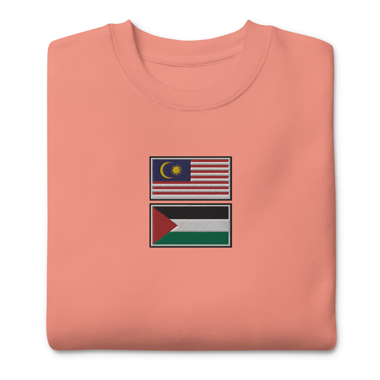 Malaysia x Palestine Embroidered Unisex Sweatshirt