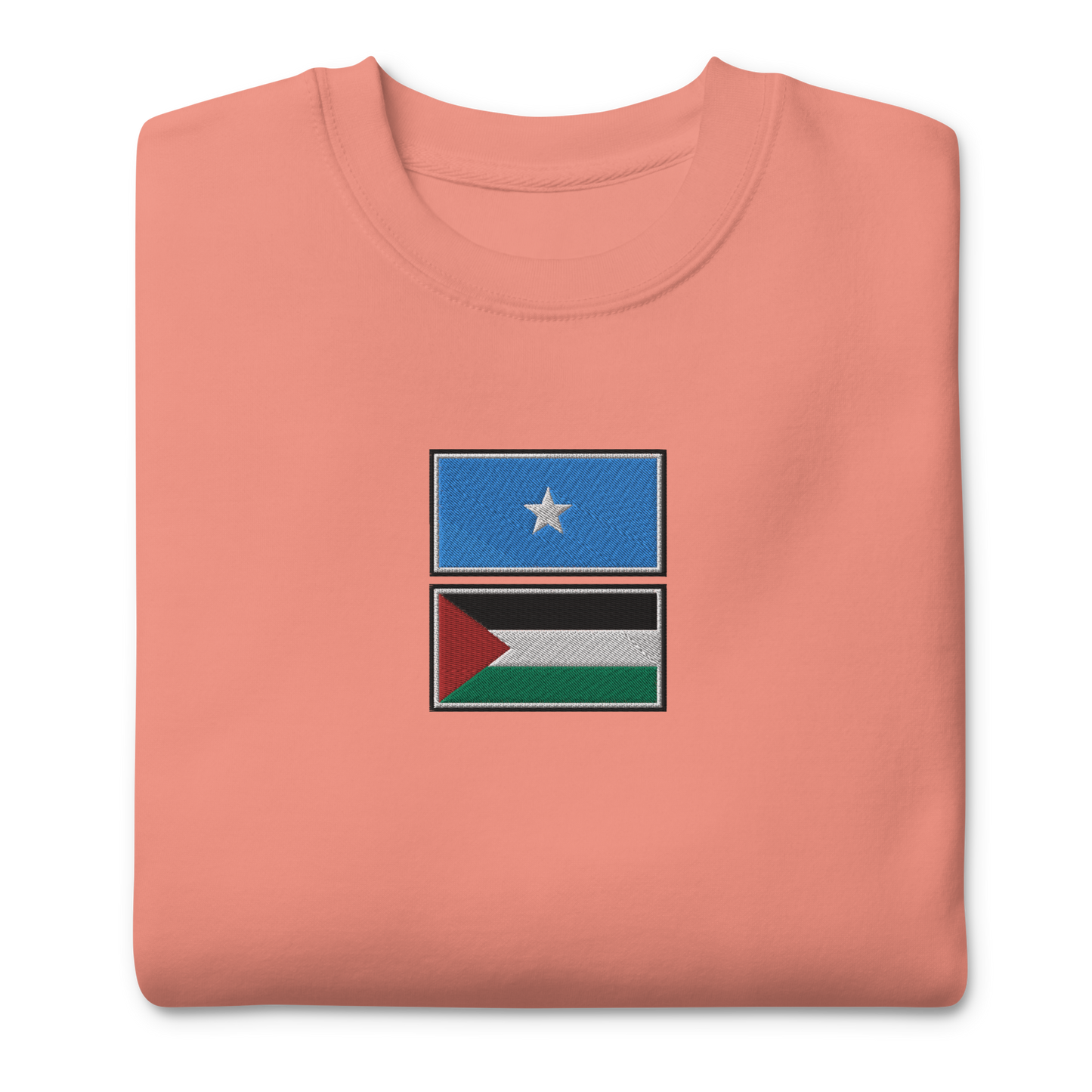 Somalia x Palestine Embroidered Unisex Sweatshirt