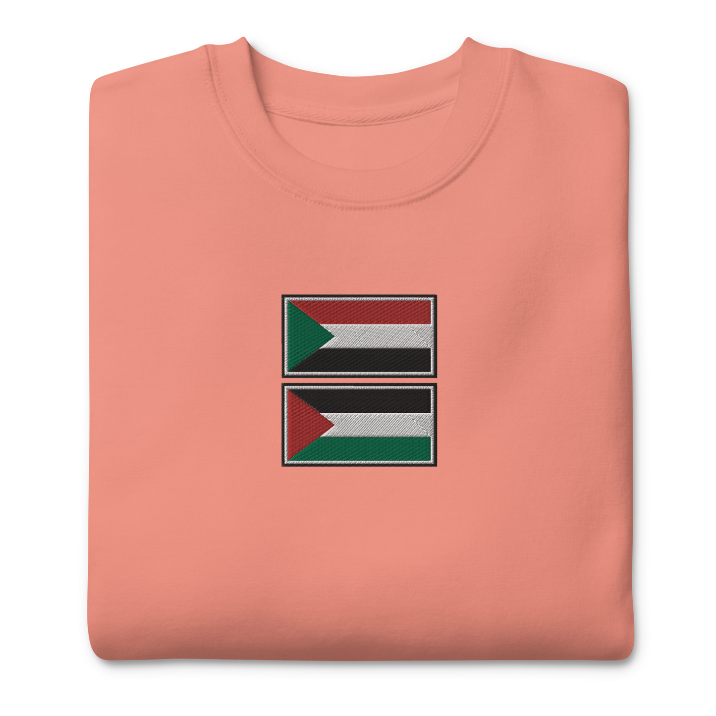 Sudan x Palestine Embroidered Unisex Sweatshirt