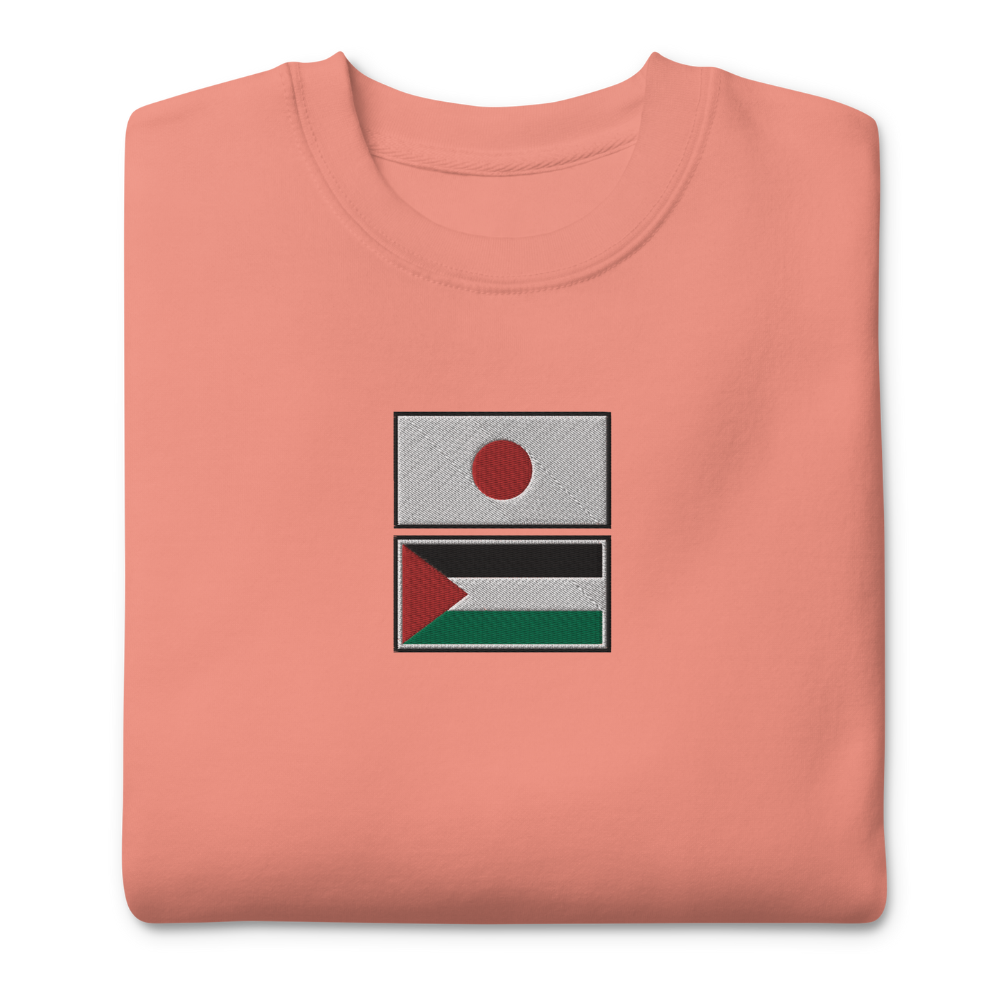 Japan x Palestine Embroidered Unisex Sweatshirt